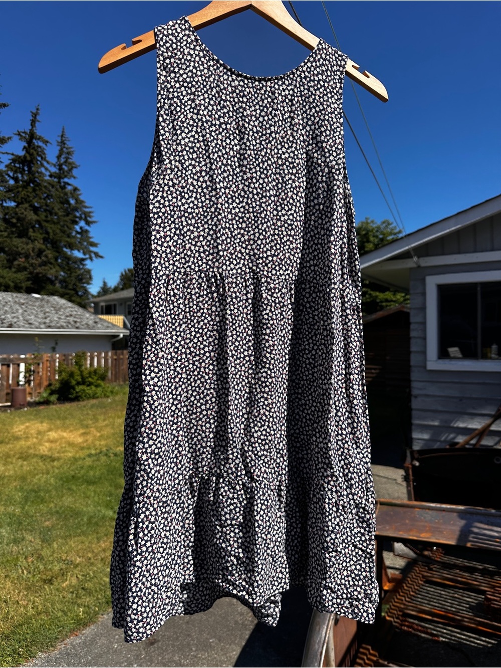 Reitmans Floral Tiered Sleeveless Mini Dress